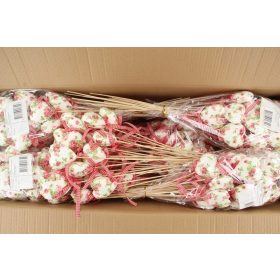 Vintage szíves pálcás betűző - Fehér 6x50 cm