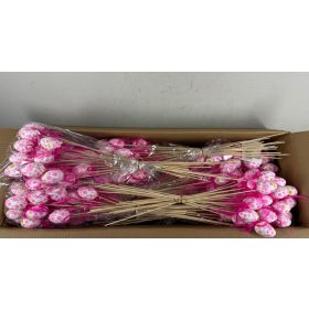   Húsvéti Virág Mintás Tojás betűző - Rózsaszín 6x50 cm