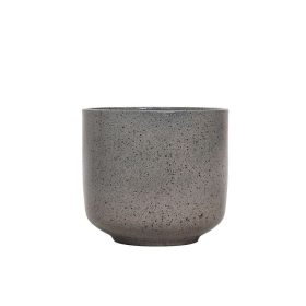 Bari szórt kerámia kaspó - Barna 13 x12 cm