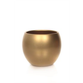 Arany Metál Gömb kerámia kaspó - P12