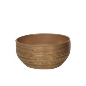 Metál Arany Nagy kerámia tál -26 cm