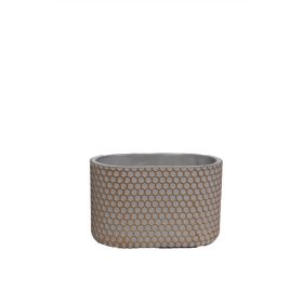   Joyce Méhsejt Mintás oválsi beton tál - Rose Gold 14x8 cm