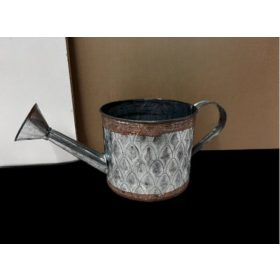 Rusztikus Locsoló bádog kanna - Fém 15x14 cm