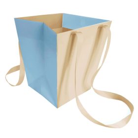 Elegant Duo szallag füles táska - Kék 16x13x18 cm