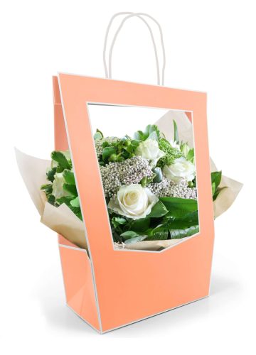 Medallion Füles növény táska - Barack 14x23x38 cm