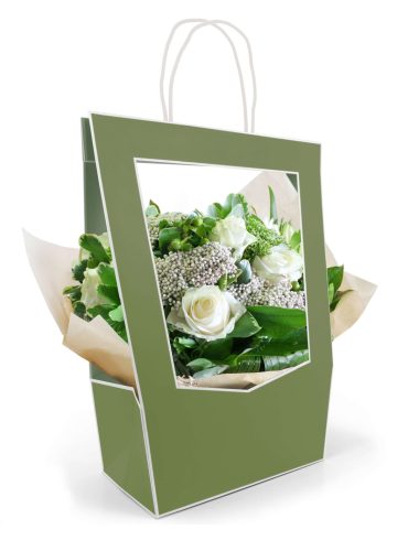 Medallion Füles növény táska - Vert 14x23x38 cm