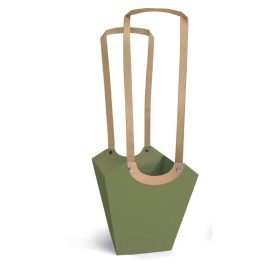 Aqua Füles növény táska - Sötét Zöld 10x17x20 cm