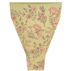   Virág Mintás natúr csokoralátét - Barack 55x35x10 cm (50 db)