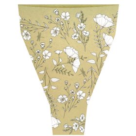   Virág Mintás natúr csokoralátét - Fehér 55x35x10 cm (50 db)