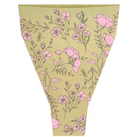   Virág Mintás natúr csokoralátét - Pink 55x35x10 cm (50 db)