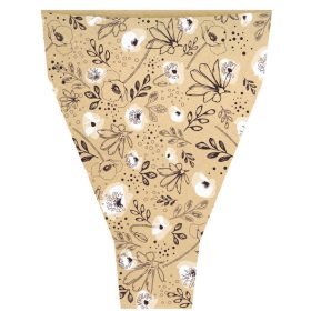   Floral virágos natúr csokoralátét - Fehér 55x35x10 cm (50 db)