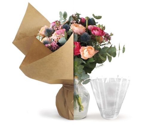 Rapidup csokor alá víztartó - Átlátszó 14 cm /Víztartó/