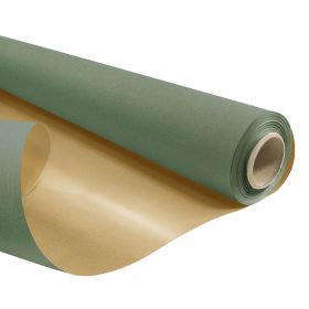 DUO METALIC papír tekercs - Green/gold 0,8x40 m
