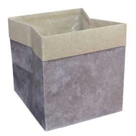   Simply Casual bélelt virág tasak - Beton Mintás 11x11x10 cm