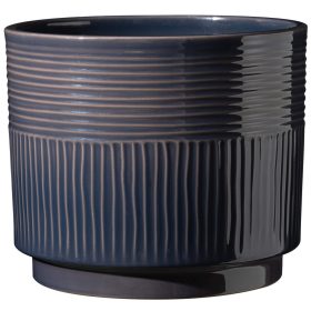 Nari Sabi kerámia kaspó - Sötét kék 13x12 cm