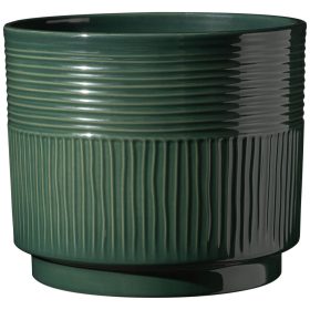 Nari Sabi kerámia kaspó - Sötét zöld 13x12 cm