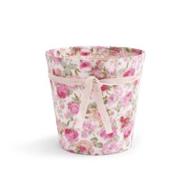 Floral Textiles Virágos kaspó - Pink 13x12 cm