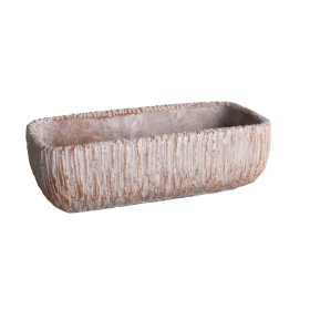 Rusztikus beton tégla tál - Barna 24x12 cm