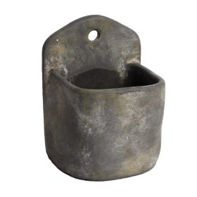 Fali Akasztós beton kaspó - Sötét Szürke 13x11x17 cm