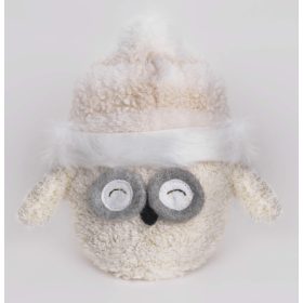 Hóbagoly textil ülő - Krém 20 cm