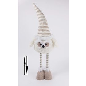 Hóbagoly textil teleszkópos álló - Barna 50-70 cm
