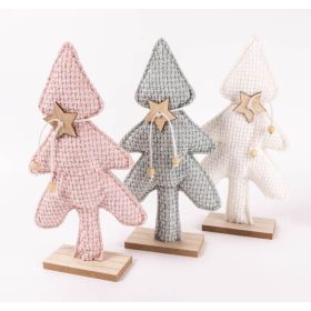 Fatalpas textil fenyőfa - 3 színben 23x13 cm