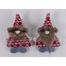 Text. Orrszak. akasztós dísz - 2 színben 13 cm