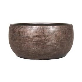 Mira Textúrás kerámia Tál - Bronz 29x14 cm