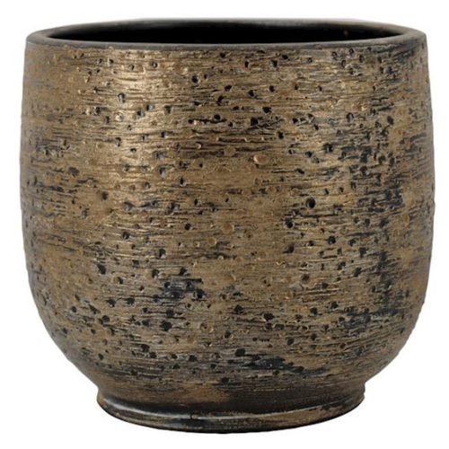 Aveiro Golden kerámia váza- Arany 24x22 cm