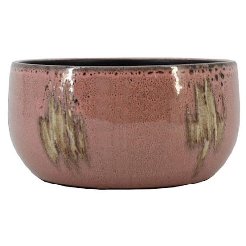 Ortigo mázas kerámia tál - Pink 26x14 cm