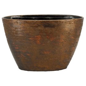 Funchal ovális kerámia tál - Arany 32x15x23 cm