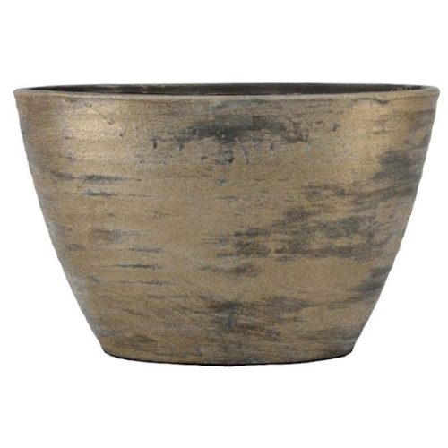 Funchal ovális kerámia tál - Barna 32x15x23 cm