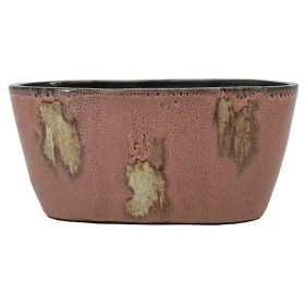 Ortigo ovális kerámia tál - Rózsaszín 32x15x15 cm