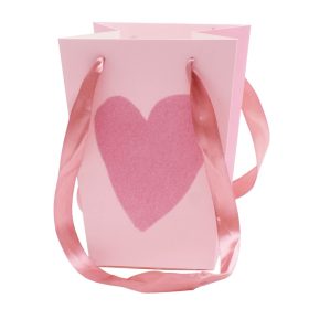Velvet Love füles táska - Rózsaszín 15x11x20 cm