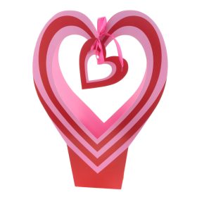   Valentin Szív alakú táska közepes - Rózsaszín 26x12x35 cm