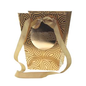 Lumix X-Mas papír táska - Arany 13x17x20 cm