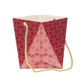 Lumix X-Mas papír táska - Piros 12x12x14 cm