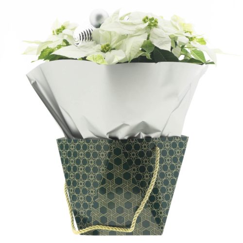 Lumix X-Mas papír táska - Zöld 12x12x14 cm