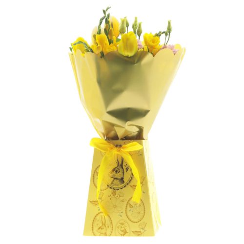 Easter Rabbit szallag füles táska - Sárga 10x17x23 cm