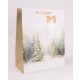 "Havas fenyők papír táska - Fehér 11x14 cm
