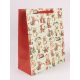 "Kari Állatos" papír táska - Piros 26x32 cm