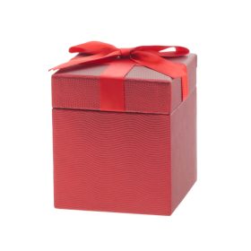 Love Metál ajándékdoboz - Piros 10x10 cm