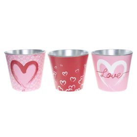 TI AMO bádog kaspó mix - 3 mintával 10x9 cm